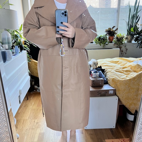 Deadwood Olga coat /leather trench coat - Picture 10 of 11